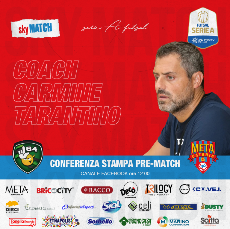 Coach TARANTINO PRE GARA l84 stagione 22/23